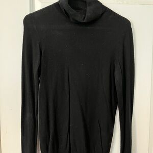 Ann Taylor Elegant Black Turtleneck Sweater